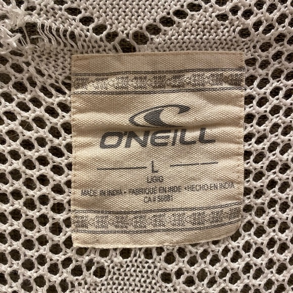 O’Neill brand cream/white knit cardigan long. Size Large. - Picture 3 of 4
